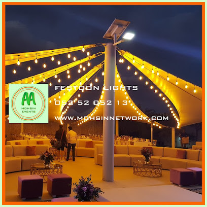 شبكة محسن (آلات الإضاءة ، الزهور ، القماش ، الديكور البالونات والتأثيرات الخاصة ، أثاث الحفلات ، تأجير الأواني الفخارية) - عجمان - +971 52 520 5213